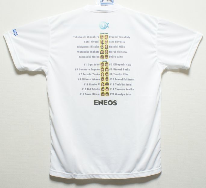 アシックス製 JX-ENEOSサンフラワーズ 優勝記念Tシャツ 未使用タグ付き_画像2