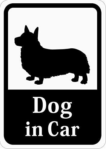 Dog in Car 「コーギー」 車用ステッカー (マグネット) s37_画像1