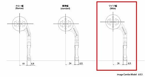 REC-MOUNTS(レックマウント) ガーミン ワイド コンボ マウント ショート。片持ちタイプ(ワイド幅)31.8mm用[_画像2