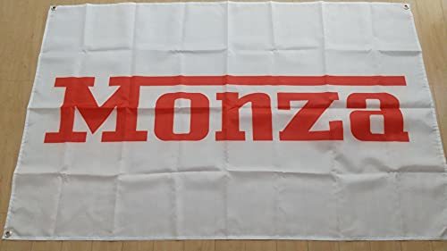 「MONZA（モンツァ）ロゴ」特大フラッグ・旗バナー約150ｃｍ×90ｃｍのビックサイズでお部屋・ガレージの装飾に最適！アメリカ雑貨・カーレ_画像1