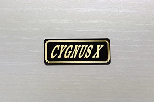 E-422-3 CYGNUS X 黒/金 オリジナル ステッカー タンク テールカウル サイドカバー フェンダー スクリーン カウル 等に ヤマハ YAMAHA_画像2