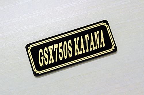 E-635-3 GSX750S KATANA GSX750Sカタナ 黒/金 オリジナル ステッカー タンク テールカウル サイドカバー デカール エンブレム フェンダー_画像1