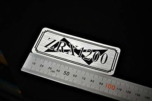 B-64 ZRX1200DAEG/ZRX1200ダエグ 銀 黒 バージョン1 オリジナル 金属調 アクリル ステッカー Made in japan_画像1