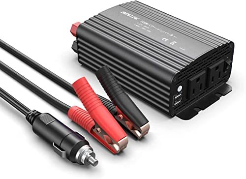 BESTEK インバーター シガーソケット コンセント 500W DC12VをAC100Vに変換 USB2ポート搭載 12V車専用 カーインバーター_画像1