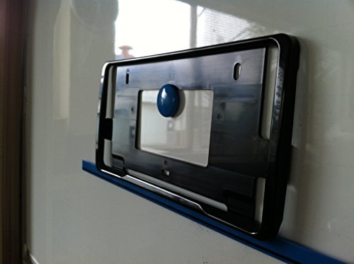 青木製作所 ナンバープレートフレーム 車検対応 ブラック（ABS樹脂製） 2枚入 AMEX-A11B -_画像3