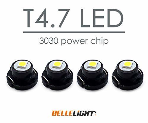 【ベルライト】BELLELiGHT T4.7 ハイパワーLEDバルブ メーター球 ホワイト 3030チップ 4個セット_画像2