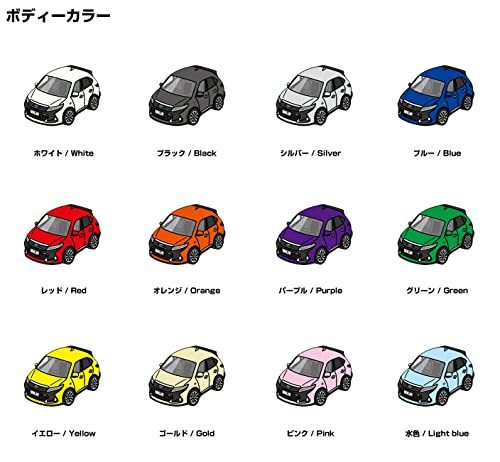 カスタムキーホルダー トヨタ ハリアーGR ZSU60W 後期 ベース：ブラック 車カラー：ピンク_画像2