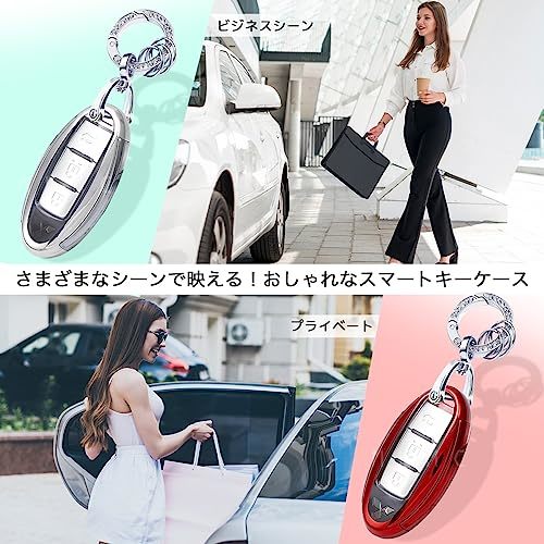 [MKMC] スマート キーケース TPU 素材 キーレスカバー 三菱 車 デリカミニ ekクロス ekスペース ekワゴン 対応 レディース カスタム_画像3