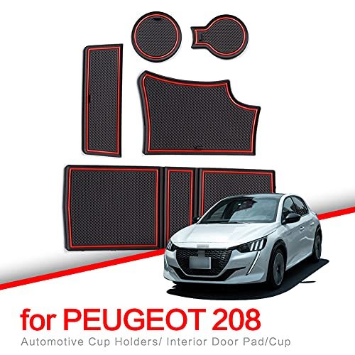 プジョー Peugeot 208 e-208 ライン 2020-2021 専用 ポケットマット ノンスリップマット 車種専用設計 車内 内装 滑り止めマット_画像2