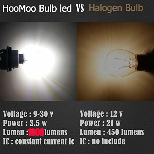 HooMoo S25 LED シングル バックランプ 純正球サイズ ホワイト 爆光 (1156 BA15S ピン角180°) 12V/24V 対応 バックライト_画像4