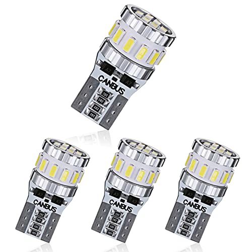 TORIBIO T10 LED ホワイト 車用LED 高爆光 CANBUSキャンセラー内蔵 DC12V 18連3014素子 W5W 194 175 161 168 LED ポジションランプ_画像1