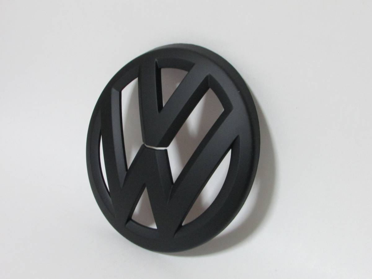 VW フォルクスワーゲン ゴルフ7 フロント グリル エンブレム カバー マットブラック 被せタイプ MK7 GTI_画像5