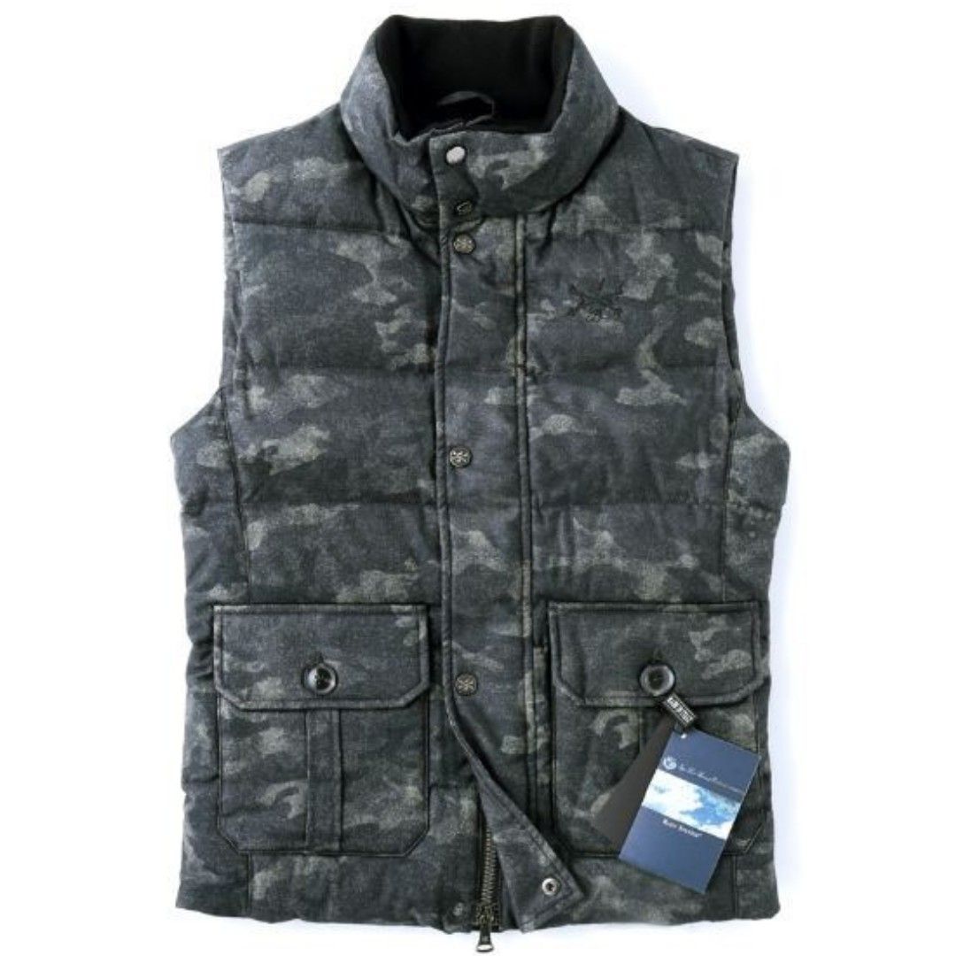 新品 HYDROGEN ハイドロゲン Loro Piana カモフラダウンベスト-