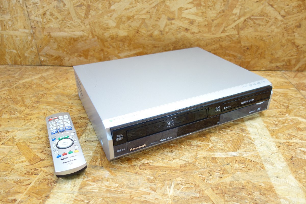 ◎【地デジ対応】Panasonic DMR-XP21V HDD搭載VHS一体型ハイビジョンDVDレコーダー リモコン・B-CASカード付◎（V187③）
