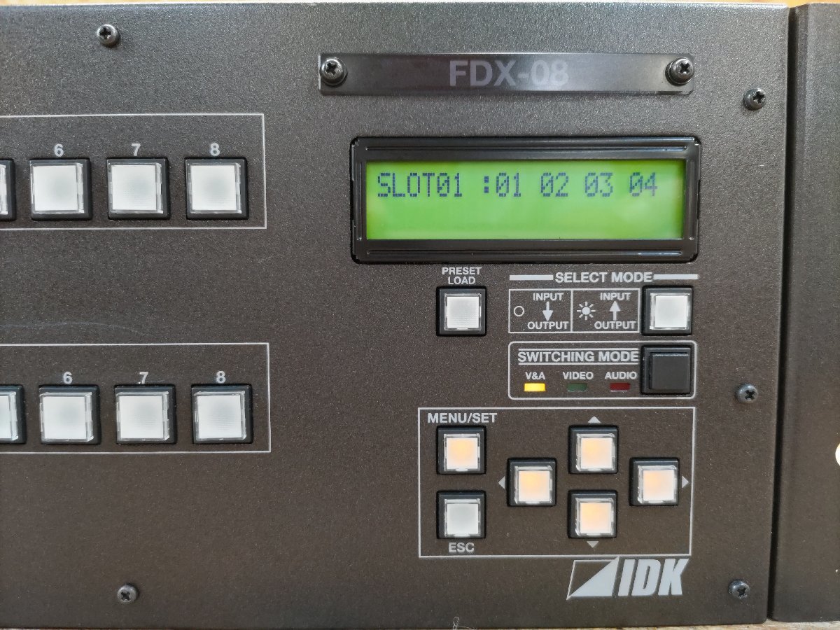 ◎【通電確認済み】IDK EDX-08 4K@30対応 モジュラー型マトリクススイッチャー 切換器 現状品◎Z815_画像5