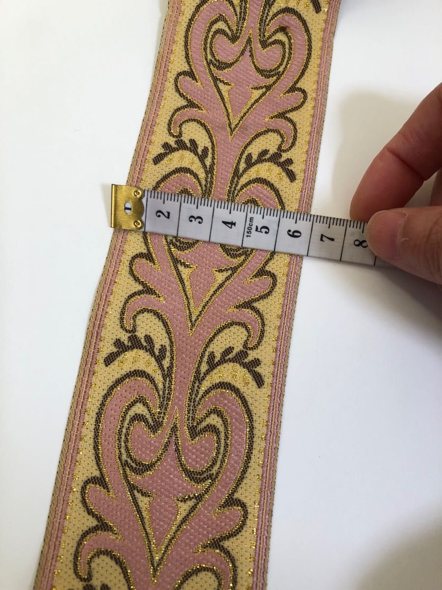 刺繍レースリボン 手芸高品質ハンドメイド洋服縫製素材2m 幅約6cm