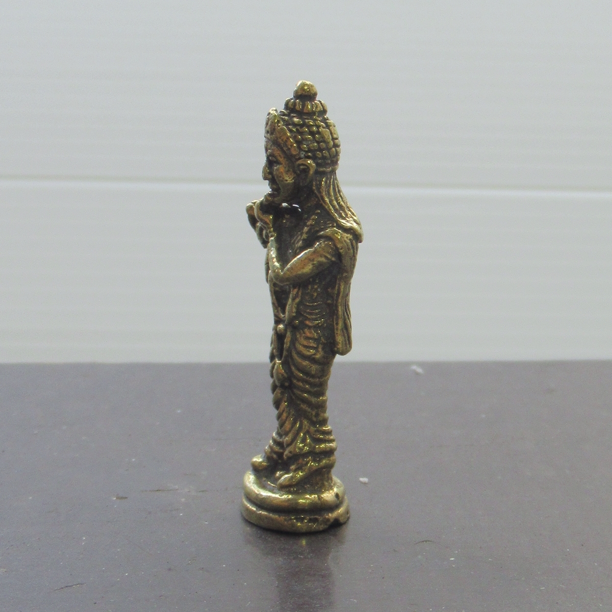 真鍮製　クリシュナ像　豆仏像