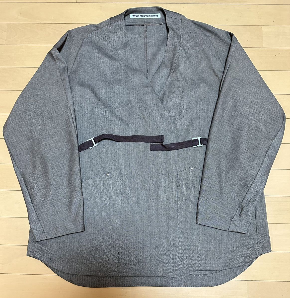 新品未使用 WEB限定WHITE MOUNTAINEERING ホワイトマウンテニアリング KIMONO SHIRTシャツ ジャケット BROWN 3 定価42900円_画像1