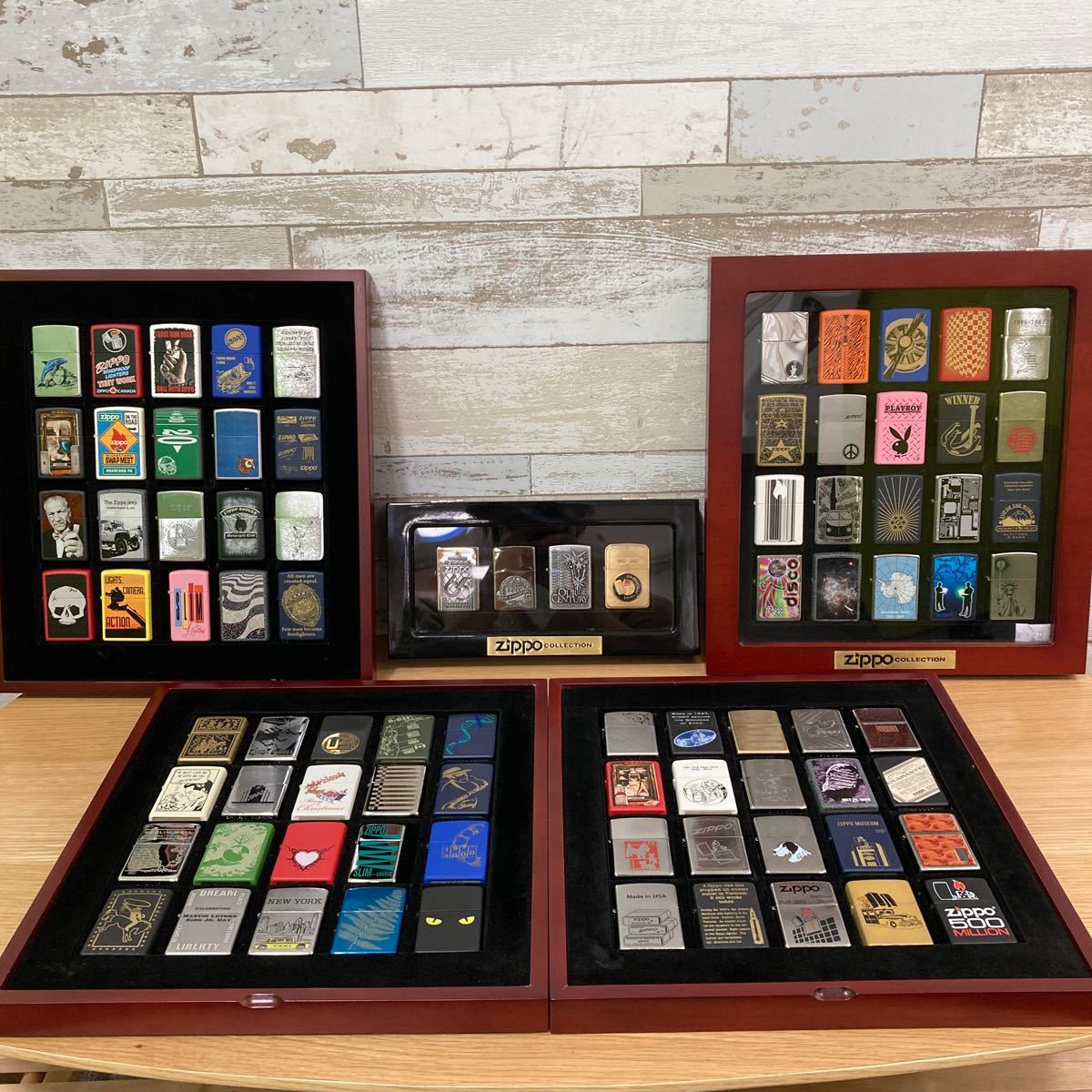 9222 ZIPPO コレクション 84個 ・スタンド一個・ケース4段付 未使用品 美品 希少