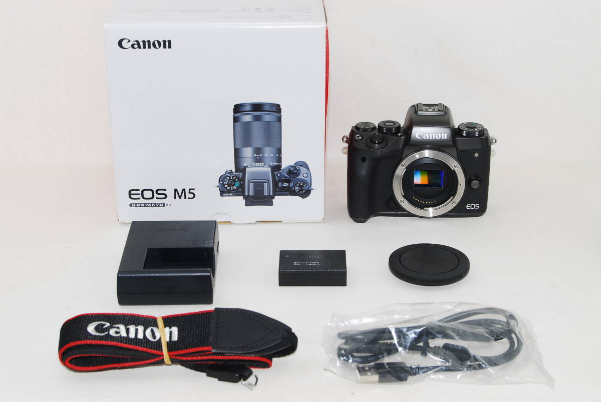 豪華 ☆良品☆Canon キャノン EOS M5 ボディ 大人気のミラーレス一眼