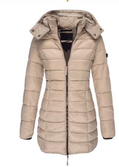 3XL 冬用レディースフォームフィットパッド入りジャケットプラスサイズ女性用パッド入りジャケット_画像7