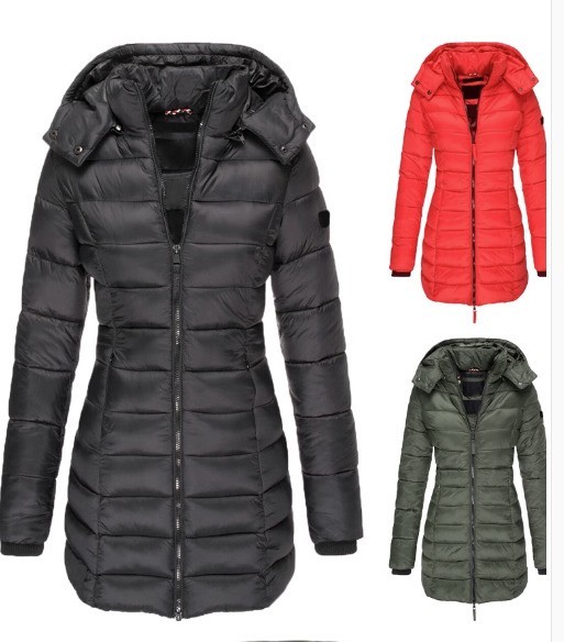 人気ブランドの 3XL 冬用レディースフォームフィットパッド入りジャケットプラスサイズ女性用パッド入りジャケット Mサイズ