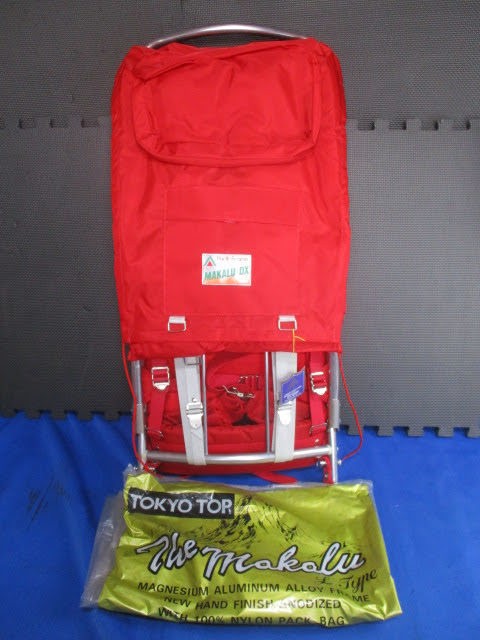 ◆TOKYO TOP マカルーDXL 背負子◆未使用品 Pack-Frame TP990L 1枚目写真のサイズ約38×10×H84㎝ アルミフレーム 登山♪直接引渡S-51025カ