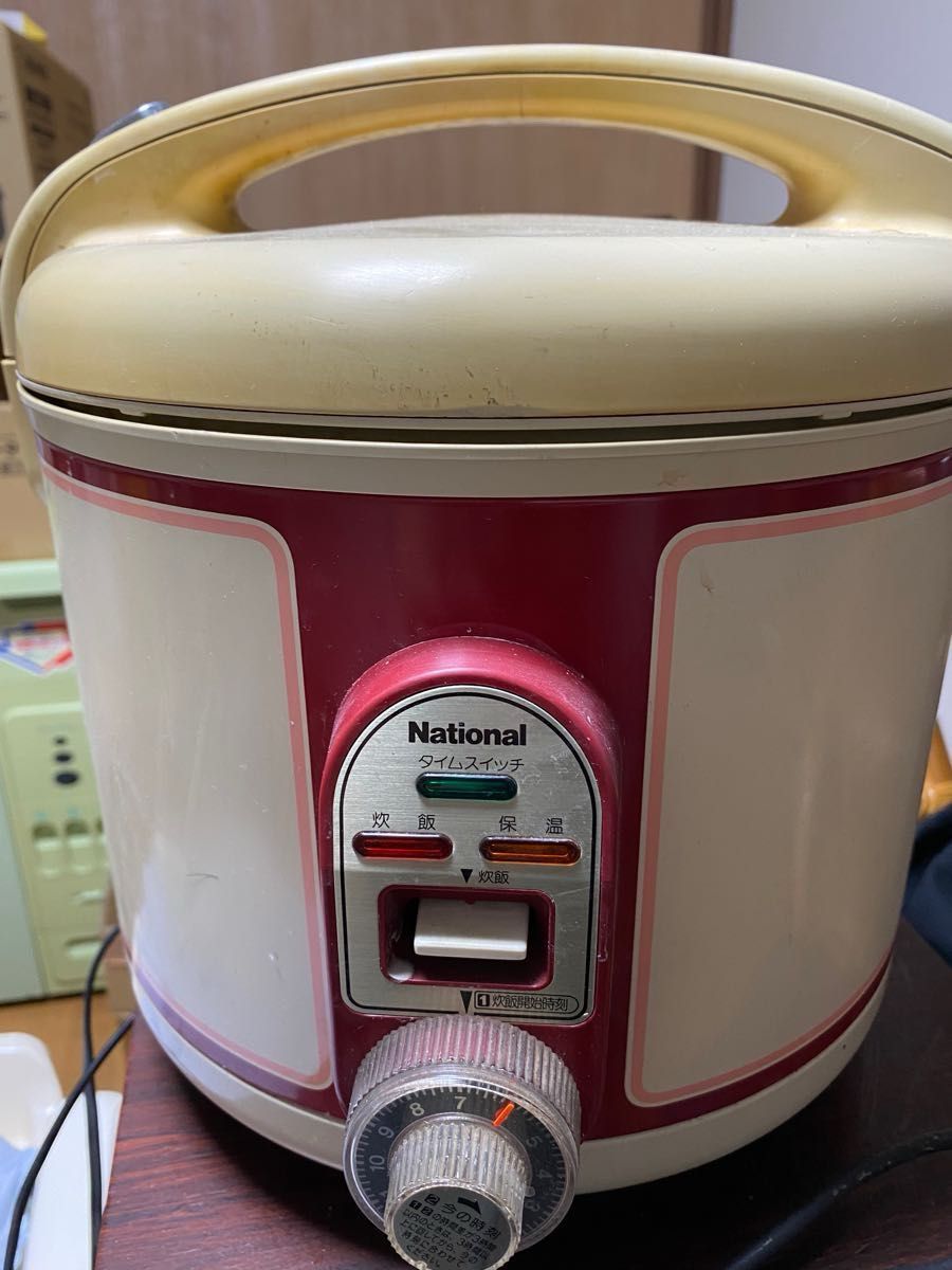 ●national電子圧力式直火炊き炊飯器●  昭和レトロ 電子ジャー炊飯器 ナショナル National 電気炊飯器