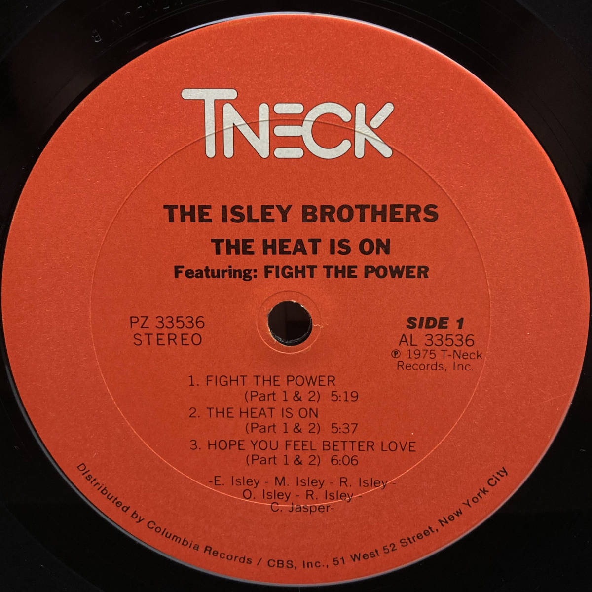 [LP] '75米Orig / The Isley Brothers / The Heat Is On / T-Neck / PZ 33536 / Funk / Disco_画像5