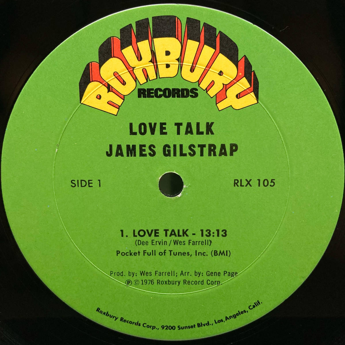 [LP] '76米Orig / Jim Gilstrap / James Gilstrap / Love Talk / Roxbury Records / RLX 105 / Soul / Disco_画像3