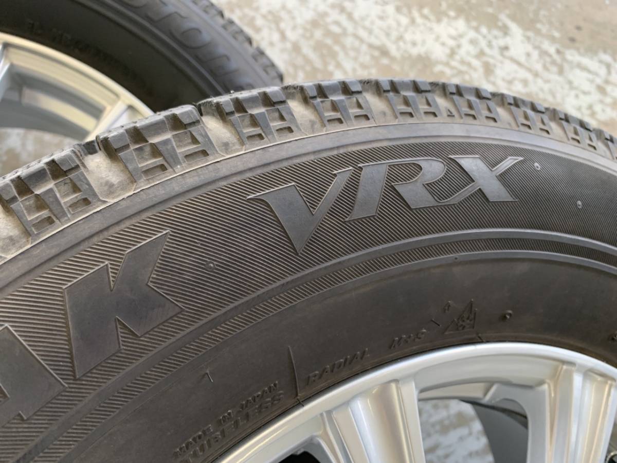 tk115-3-9★Weds JOKER 中古アルミ16インチ＆215/65R16 ブリヂストン VRX 残溝6mm 4本 20/30アルファード・ヴェルファイア_画像7