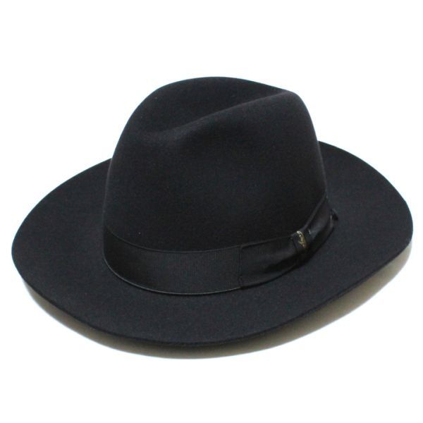 boru surrey noborsalino 400003 beaver wide fe gong hat | felt hat (56) black new goods Italy made 