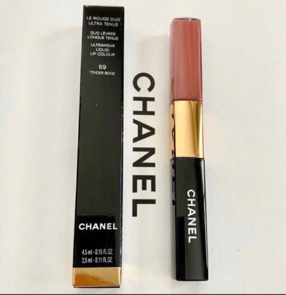 Chanel Le Rouge Duo Ultra Tenue - Ultrawear Liquid Lip Color 69 Tender Beige  NIB