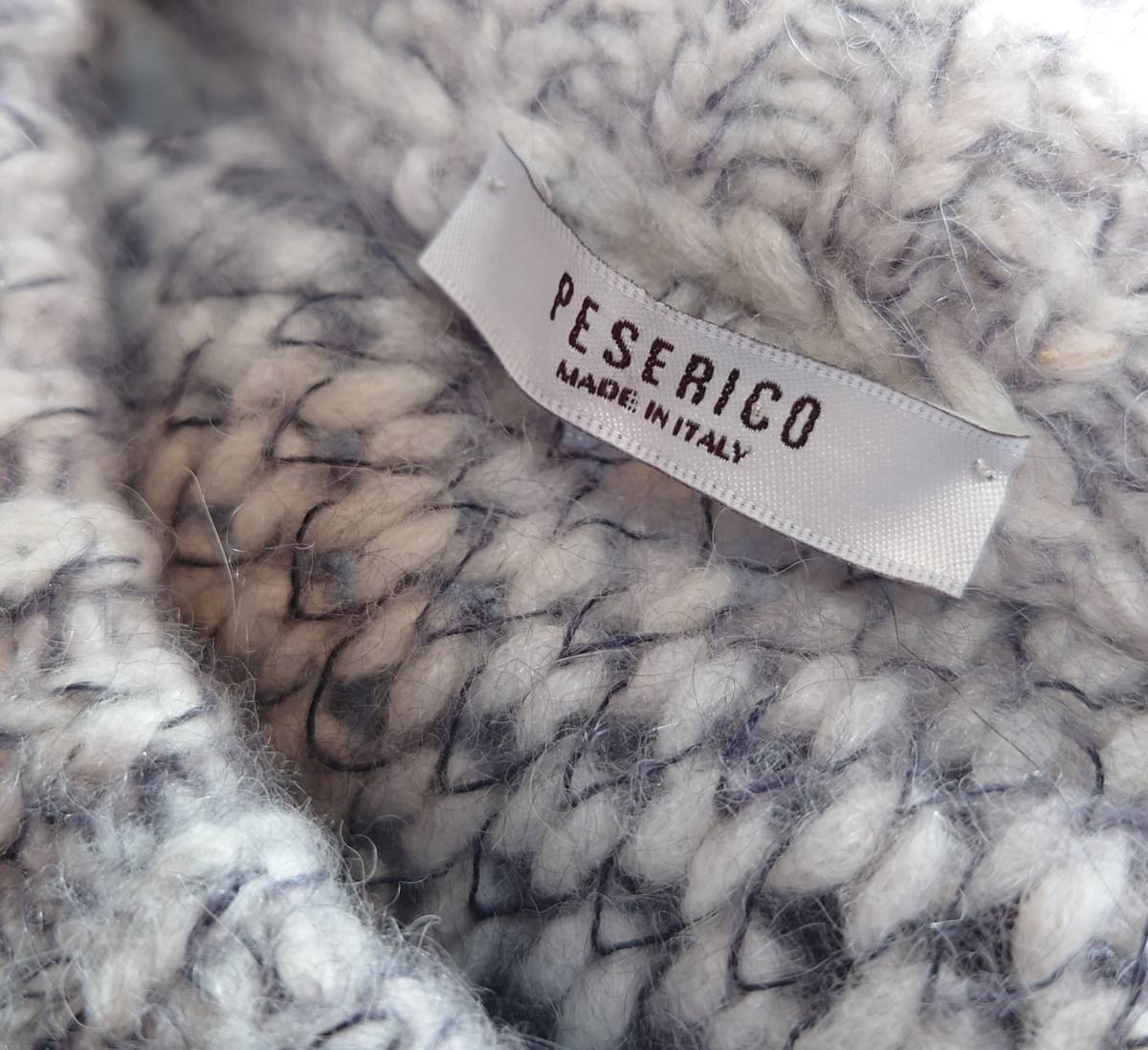 美品 定価8.6万 PESERICO ペセリコ ペゼリコ 22AW クルーネック アルパカ混グラデーション ニット 40 LE1213118 レディース イタリア製TO_画像4