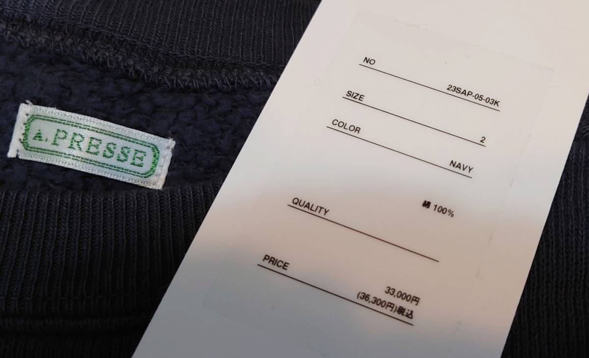 専用新品A PRESSE アプレッセ 23SAP-03-08H Cashmere Knit L/S