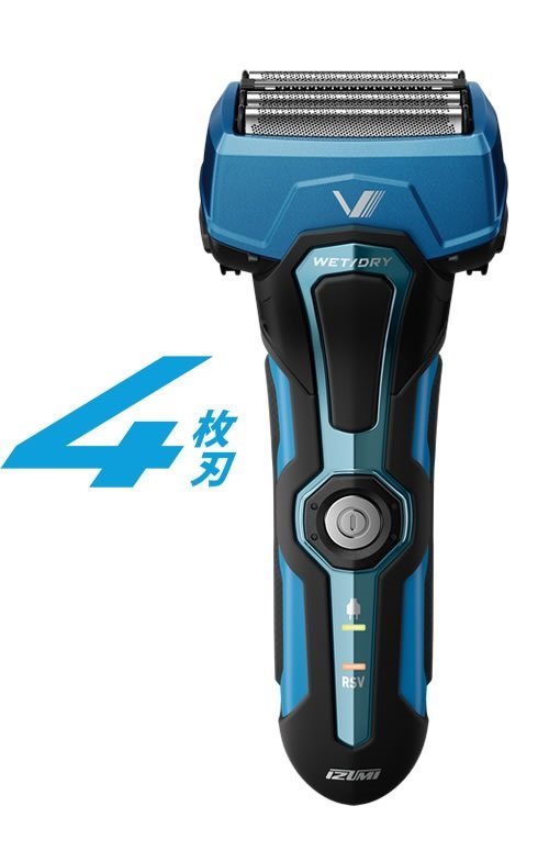 IZUMI/イズミ お風呂剃り対応・丸洗いOK 4枚刃 充電シェーバー IZF-V750-A 新品_画像2