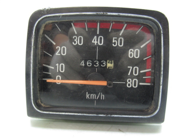 41651 古い 当時物 ホンダ スカッシュ スピード メーター 80㎞ 80キロ 本田 旧車 _画像1