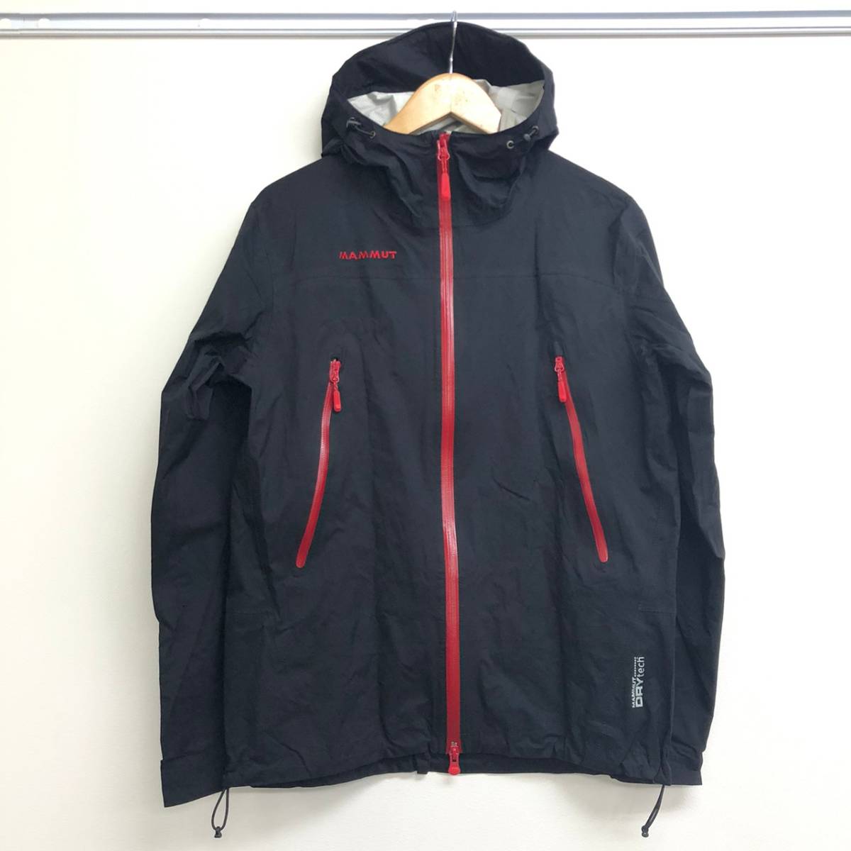 □MAMMUT マウンテンパーカー S/US:XS 黒 マムート メンズ DRYTEACH COMPACT JACKET 1010-16250 複数落札同梱OK B231005-306_画像1