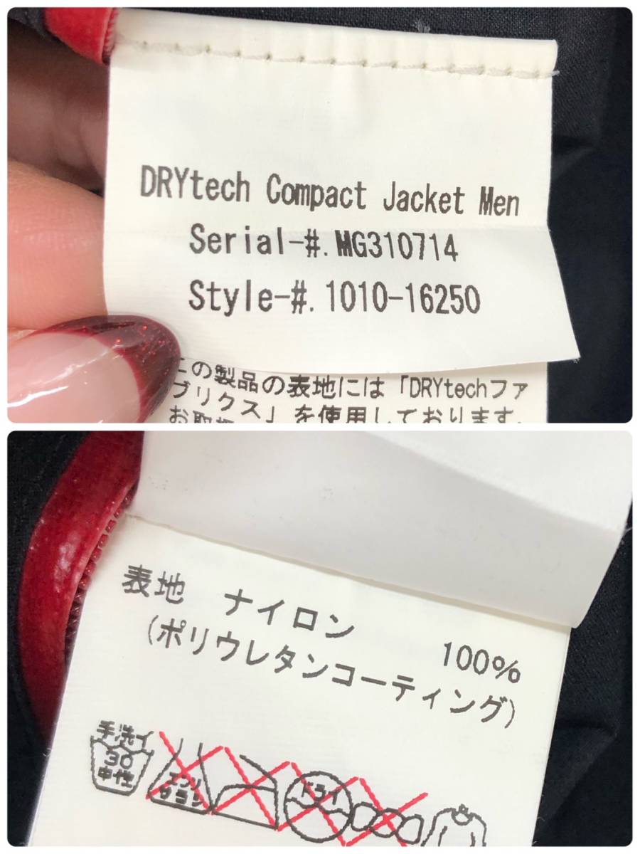 □MAMMUT マウンテンパーカー S/US:XS 黒 マムート メンズ DRYTEACH COMPACT JACKET 1010-16250 複数落札同梱OK B231005-306_画像4