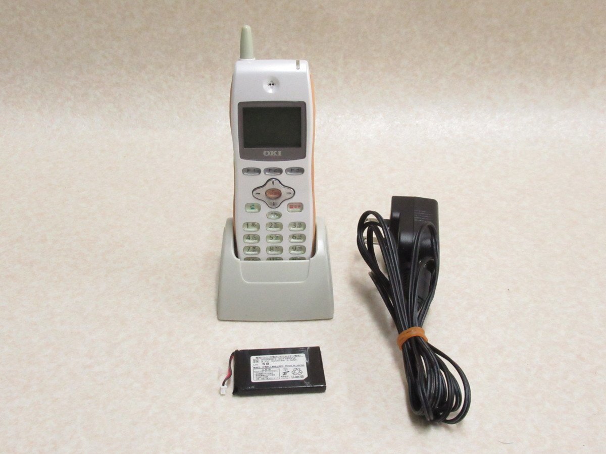日本に Ω ZZK2 1606 保証有 沖 OKI 事業所コードレス電話機 UM7588 電池付・祝10000！取引突破！ その他