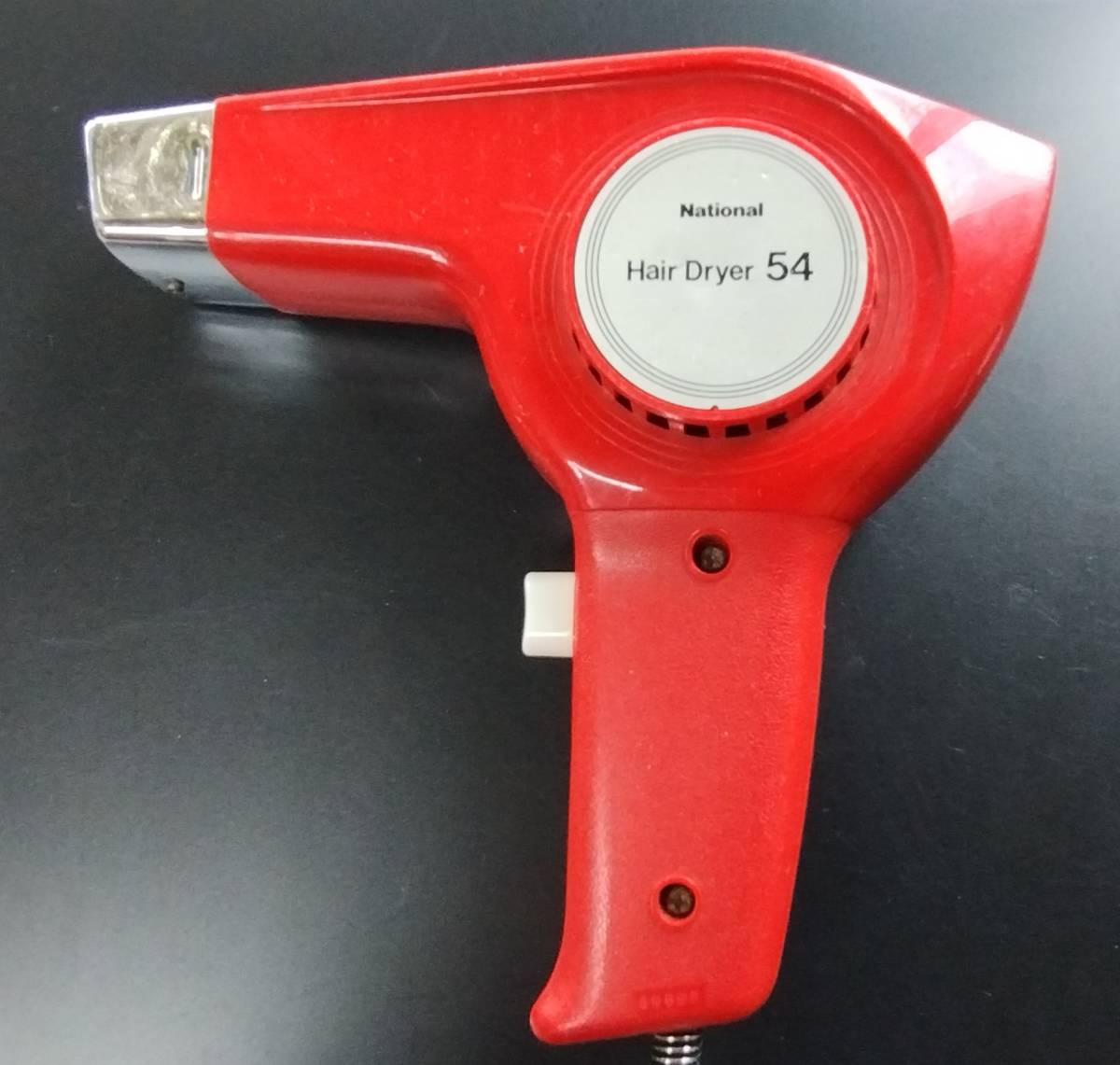 National ナショナル ヘアードライヤー 54 EH54 Hair Dryer ジャンク 松下電工株式会社 昭和レトロ ヴィンテージ 簡易清掃済　動作確認済み_画像1