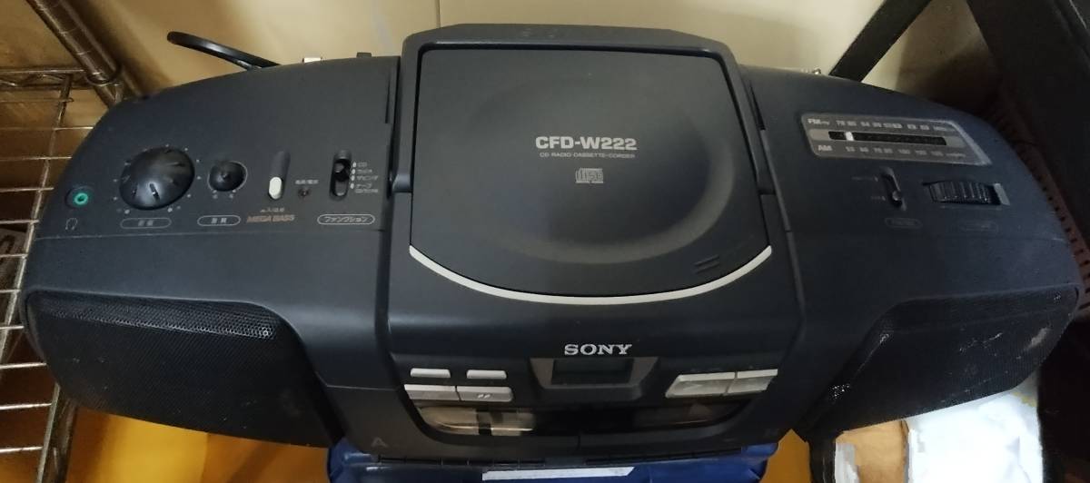 SONY ソニー ラジカセ CFDーW222 ラジオ CD カセットテープ SONY ソニー ラジカセ CFDーW222 ラジオ CD カセットテープ