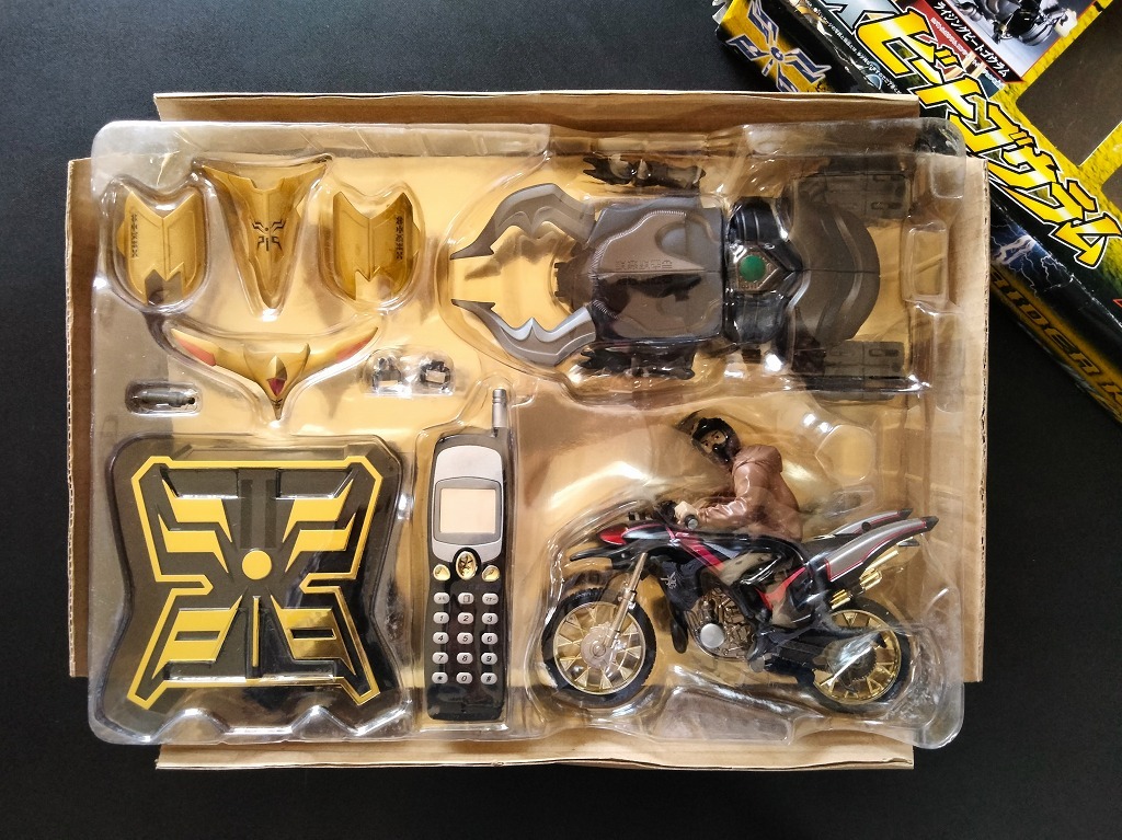 ポピニカ 仮面ライダー クウガ ビートゴウラム デラックス セット 未使用 当時品 BANDAI！☆ ビートチェイサー ＆ 五代 特撮 ギミック満載_画像3