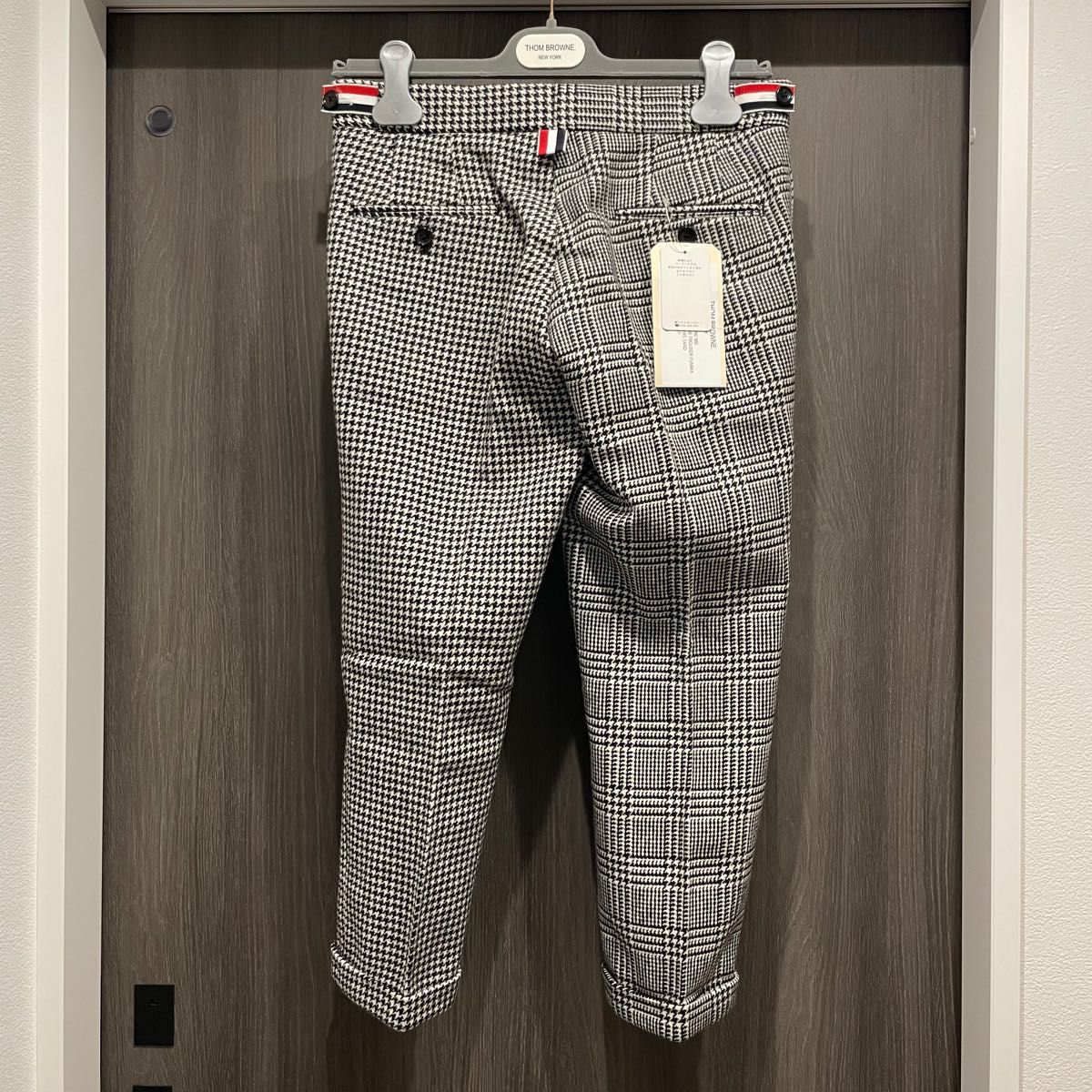 THOM BROWNE 00 ローライズ ファンミックス トラウザーズ チェック 千鳥 トムブラウン スラックス パンツ チェック