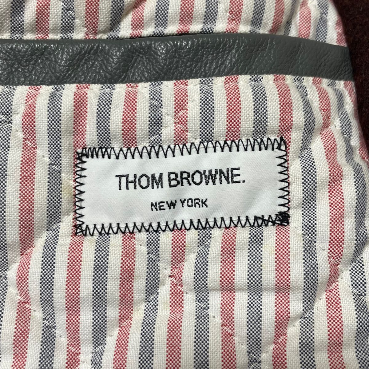 限定THOM BROWNE 00 カシミヤ ジャケット スタジャン トムブラウン