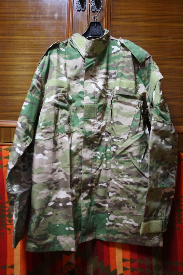 デッドストック ? 90s ビンテージ US ARMY ファティーグ カモ ジャケット ■ ミリタリー NAVY サバゲー 米軍 アメリカ軍_画像1