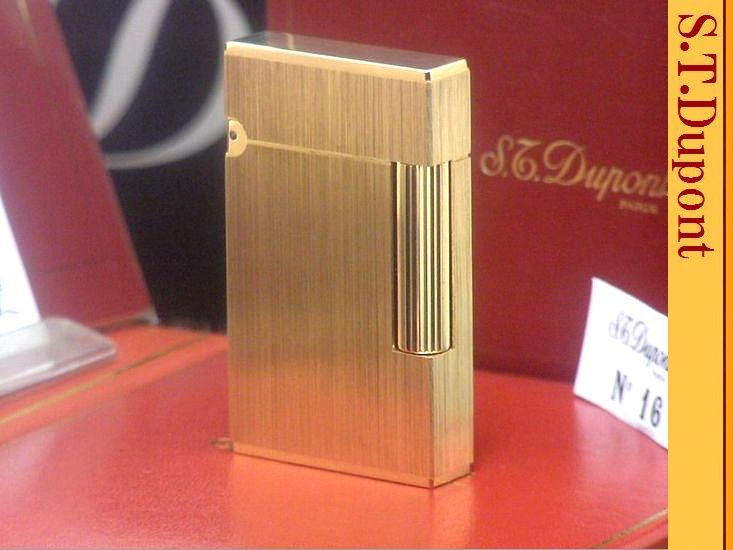 素敵な 激レア 未使用品 【 】S.T.Dupont ガスライター◆エス・テー・デュポン喫煙具グッズ ライン2 ピンク系ゴールド&サイメ 織田裕二モデルG版 デュポン