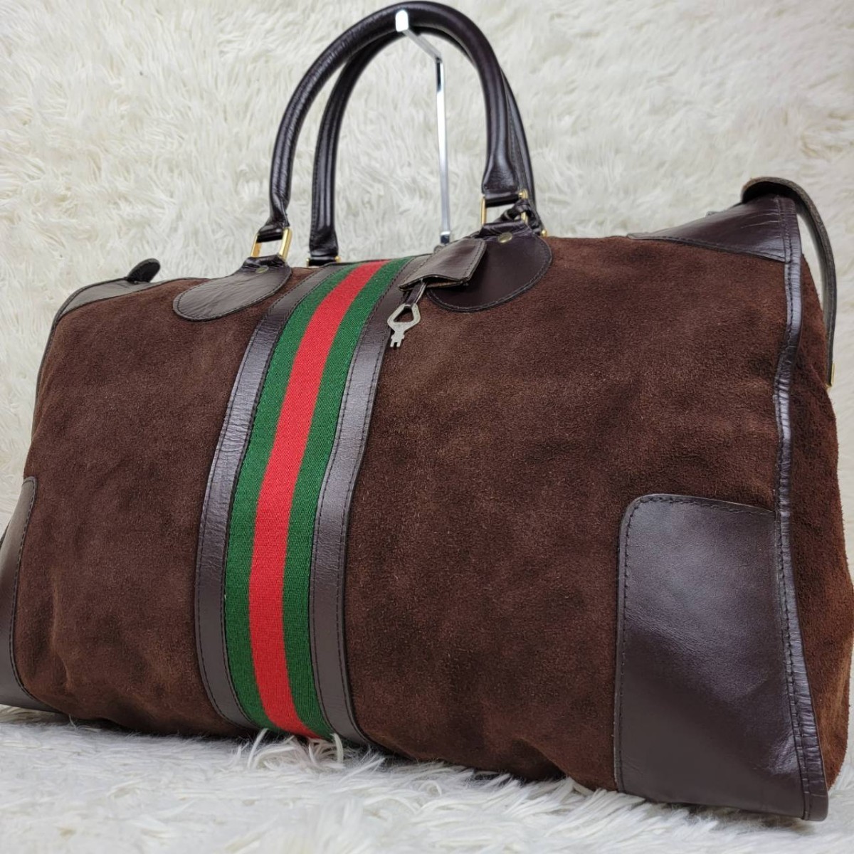 1円【極美品大容量】OLD GUCCI オールドグッチボストンバッグハンド