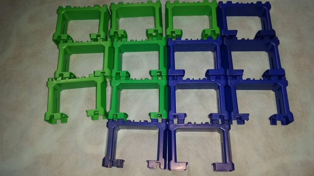  Plarail : green & blue each 7 piece total 14 piece . legs .. enhancing NAY9/ ok panama 