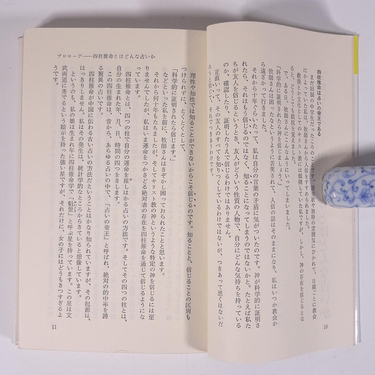 四柱推命学 あなたをあやつる宿命の星 千種堅 カッパ・ブックス 光文社 1977 新書サイズ 占い 運命 運勢 開運 四柱推命学 ※書込少々_画像6